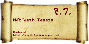 Németh Tessza névjegykártya